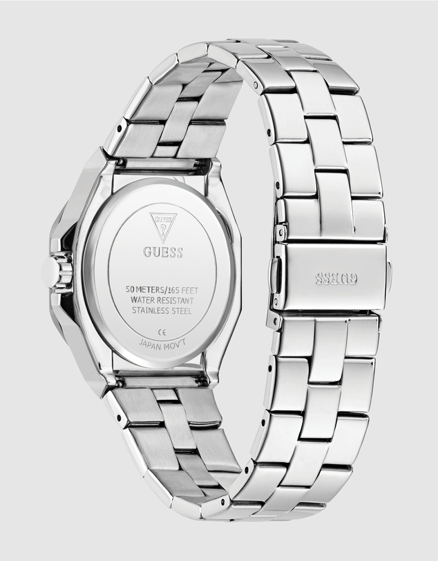 GUESS - Guess Ladies Silver Tone 34mm Analogue Watch