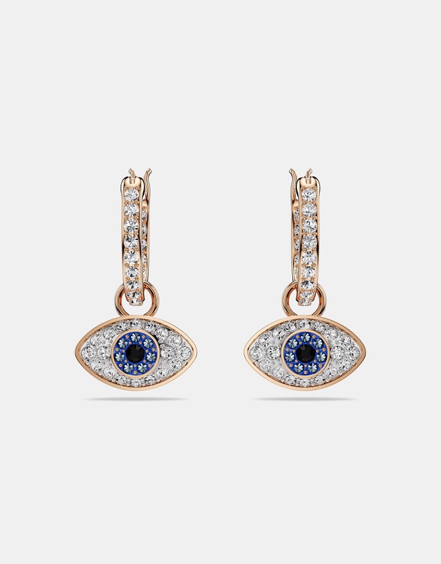 Swarovski - Symbolica Drop Earrings, Eye, Multicoloured, Rose Gold-tone Plated