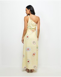 AERE - Marisol One Shoulder Maxi Dress