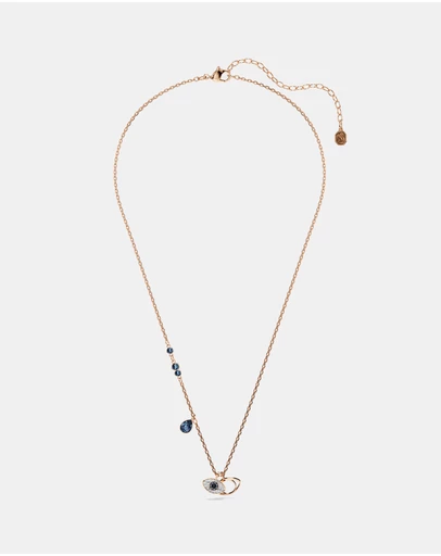 Swarovski - Symbolica Pendant, Eye, Multicoloured, Rose Gold-tone Plated