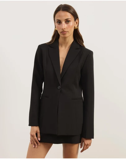 Atmos&Here - Stephanie Single Button Tailored Blazer