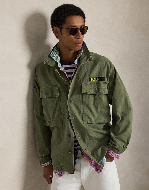 Polo Ralph Lauren - Relaxed Fit Herringbone Twill Overshirt - ICONIC EXCLUSIVE