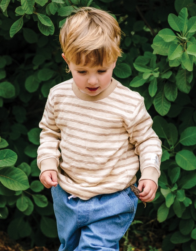 Kynd Baby - Stripe Top in Mocha Stripe