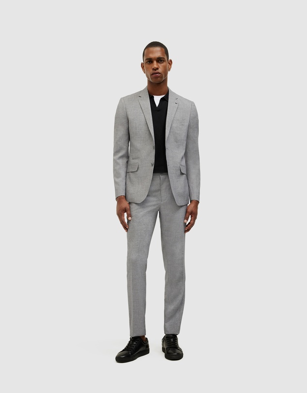 Politix - Pointelle Panelled Trophy Neck Knit