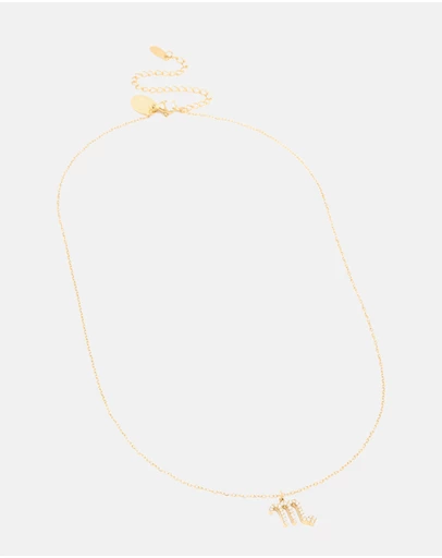 Lovisa - Waterproof Gold Plated Stainless Steel Cubic Zirconia Scorpio Necklace