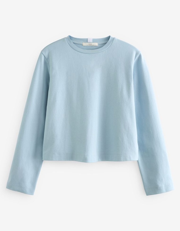 NEXT - Long Sleeve Heavyweight Shorter Length T-Shirt