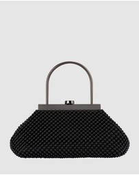 Olga Berg - Mimi Ball Mesh Frame Bag