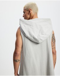 Surrounded By Ghosts - The Mercury French Terry Hooded Sleeveless Cardigan