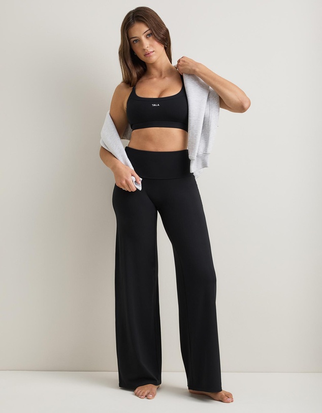 TALA - Softset Fold Waist Wide Leg Trousers