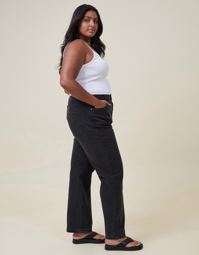 Cotton On - Curvy Straight Stretch Jeans