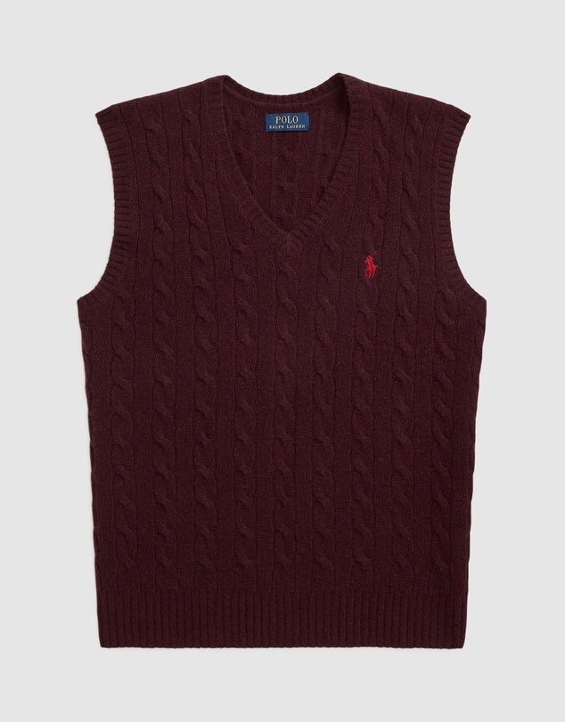 Polo Ralph Lauren - ICONIC EXCLUSIVE - Cable-Knit Wool-Cashmere Sweater Vest