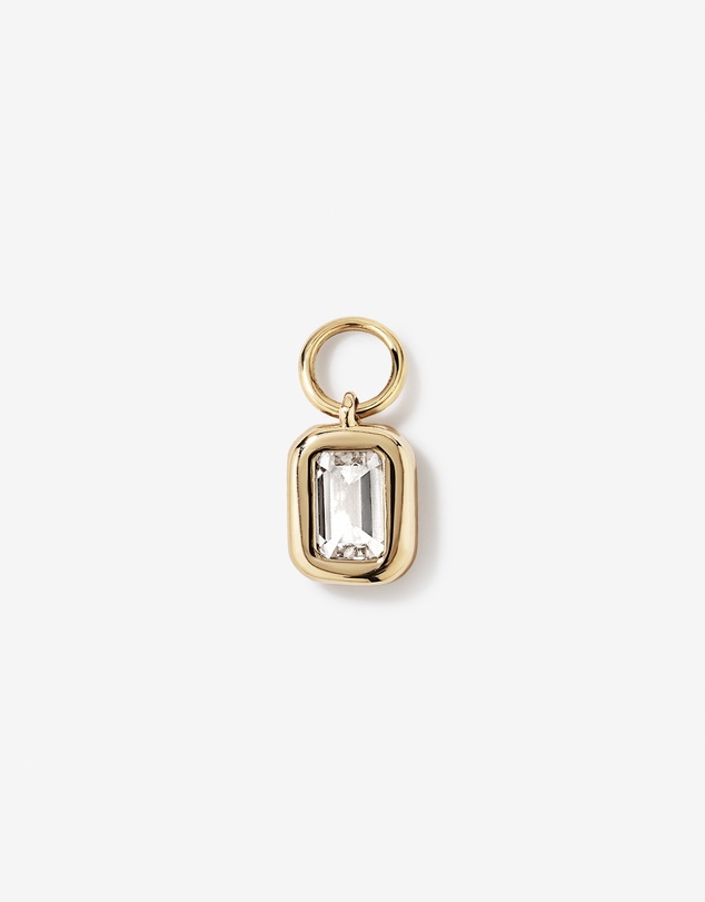 Michael Hill - Emerald-Cut Laboratory-Grown Diamond Single Earring Charm with 0.30 Carat TW in 10kt Yellow Gold