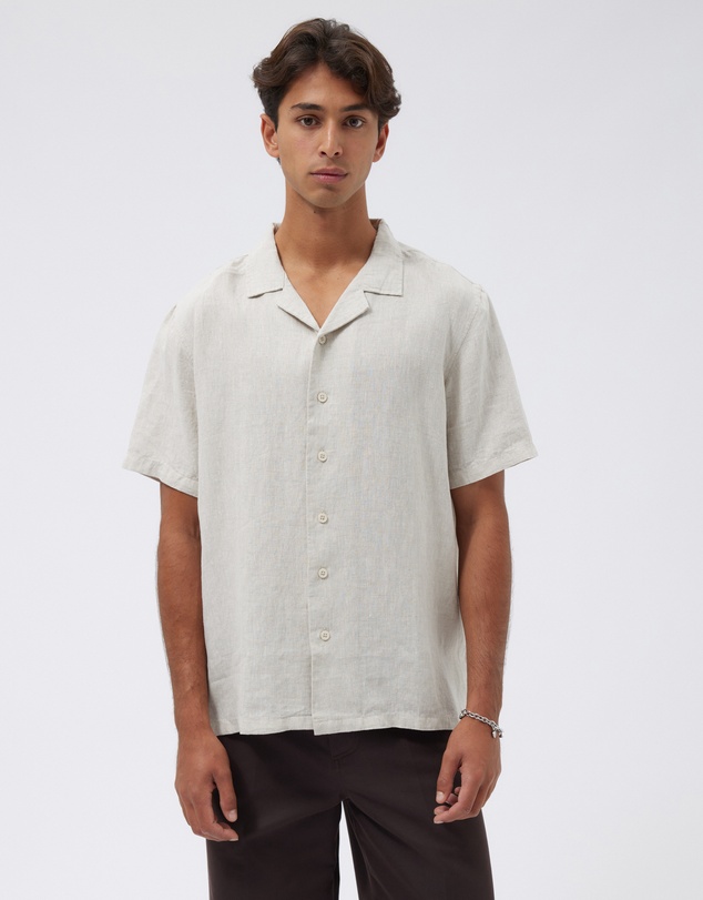 AERE - Linen Camp Collar Shirt