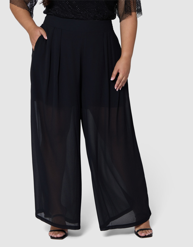 Sunday In The City - Staged Sheer Pant