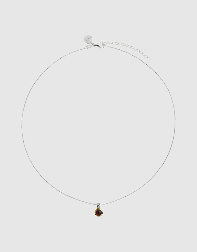Najo - Solace 2-Tone Garnet Necklace