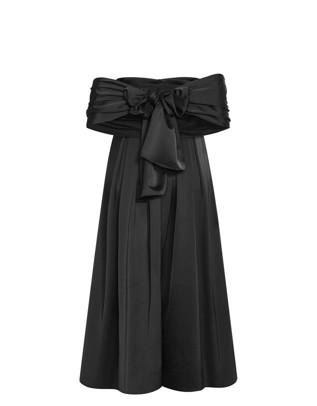 City Chic - Plus size Duchess Satin Gown With Shawl - black