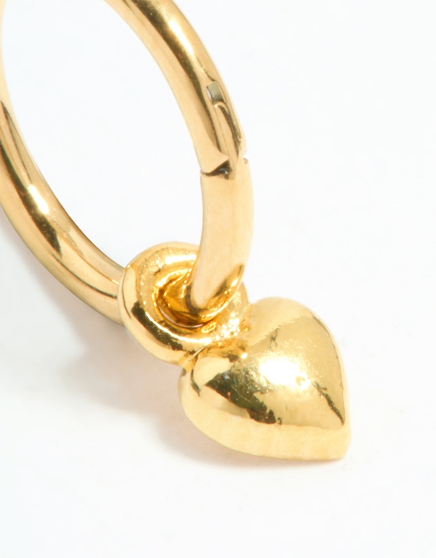 Lovisa - Gold Plated Surgical Steel Micro Heart Clicker