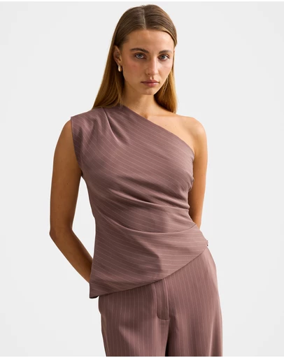 Forever New - Willow Asymmetrical Tuck Top