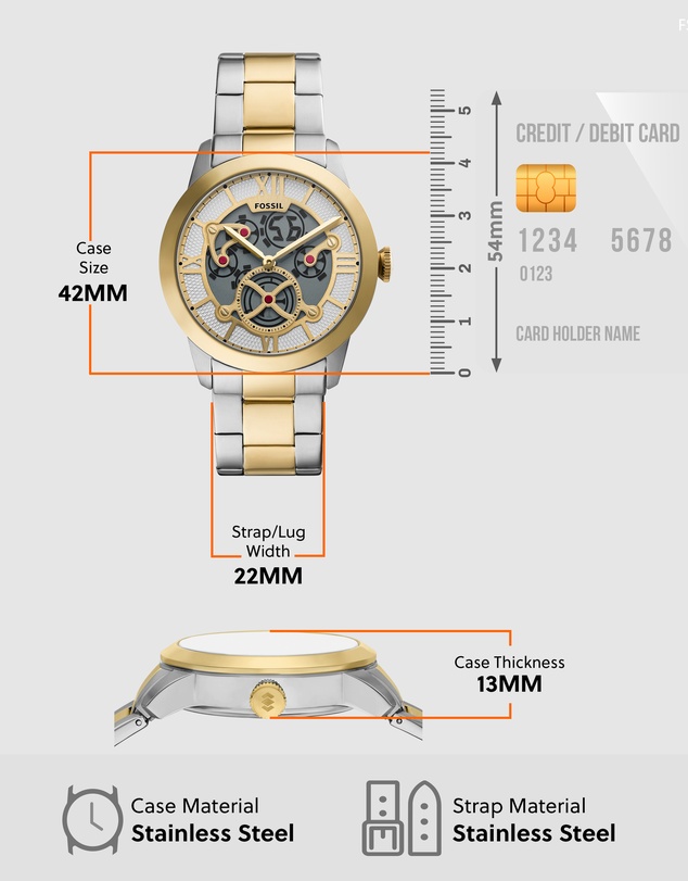 Fossil - Townsman Two Tone Analogue-Digital Watch