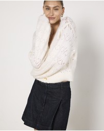 Cirkular - Pre-Loved - Oroton Denim Pleat Skirt
