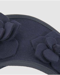 Max Alexander - Felt Navy Crown Racing Fascinator