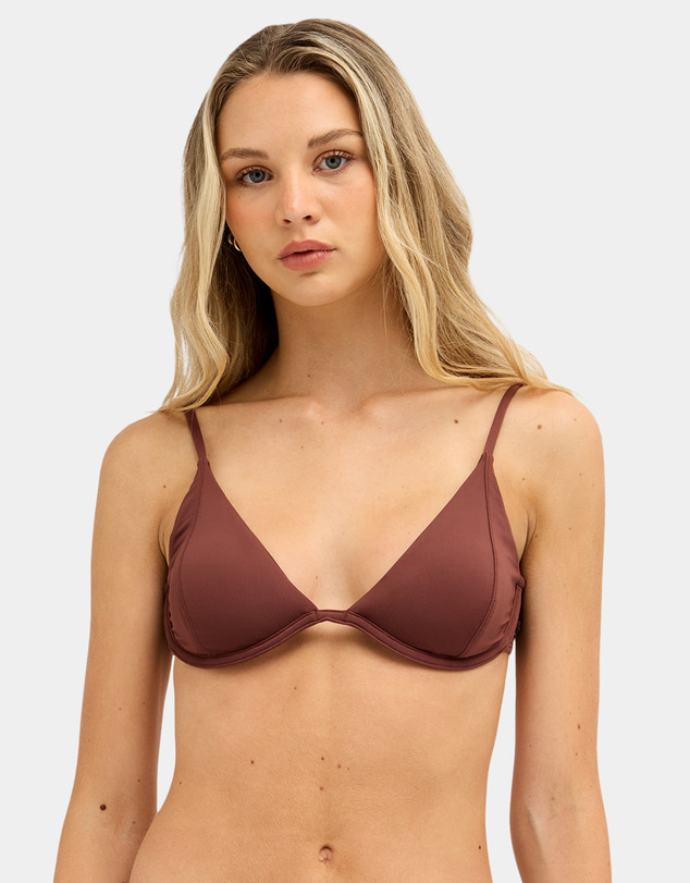 Roxy - Womens Beach Classics Underwire Tri Bikini Top