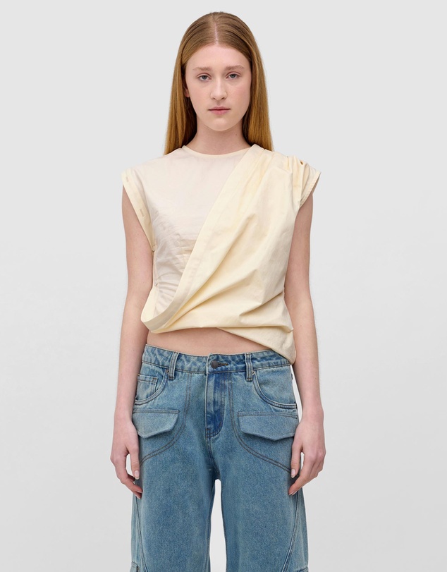 Wynn Hamlyn - Fold Up Placket Top