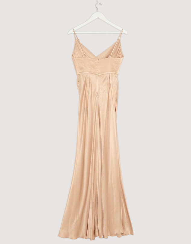 Revibe - Repaired Shona Joy La Lune Cross Draped Maxi Dress - AU 8