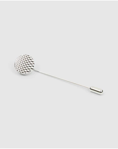 yd. - Textured Circle Lapel Pin