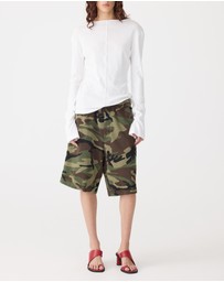 Bassike - Front Seam Rib Long Sleeve T-Shirt