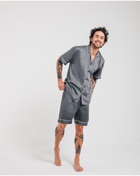 Ettitude - Sateen Short Sleeve PJ Shirt