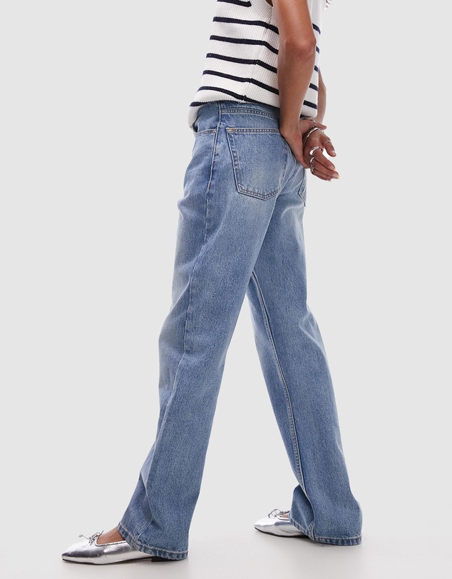 TOPSHOP - Straight Kort Jeans
