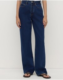 Assembly Label - High Rise Straight Jeans