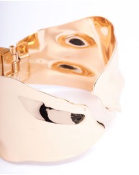 Lovisa - Gold Large Abstract Wrist Cuff