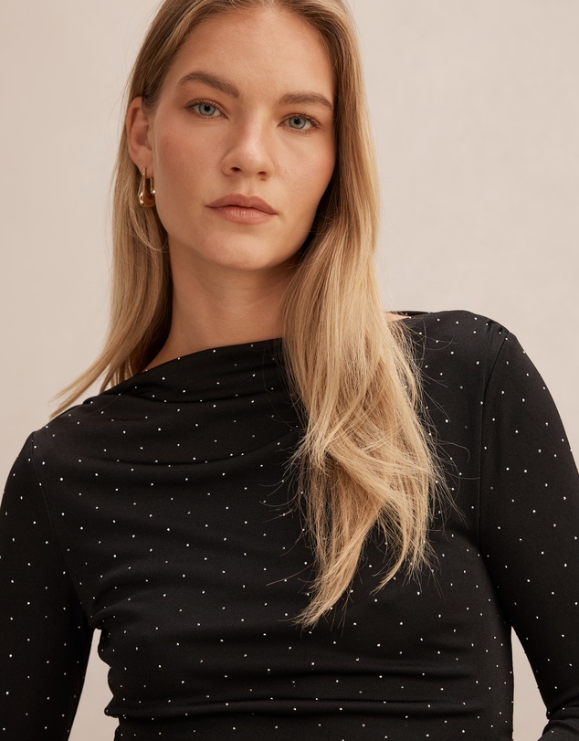 Forever New - Delaney Embellished Long Sleeves Top
