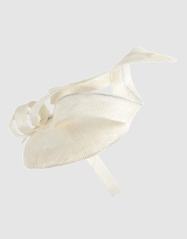 Max Alexander - Pillbox Cream Racing Fascinator