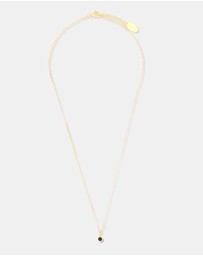 Georgini - Natural Sapphire And Diamond September Gold Pendant