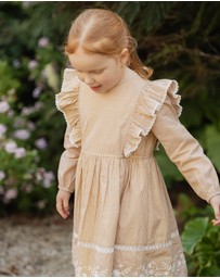 Bebe by Minihaha - Winnie Embroidered Gingham Dress - Kids
