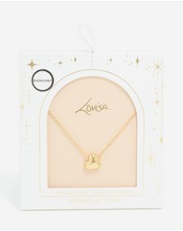 Lovisa - Waterproof Gold Plated Stainless Steel Chunky Heart Pendant Necklace