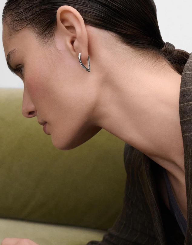 PDPAOLA - Vento Mini Silver Earrings