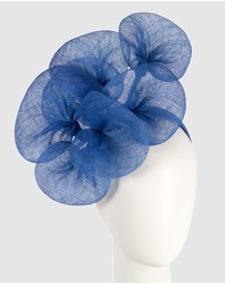 Max Alexander - Large Lilly Royal Blue Flower Fascinator