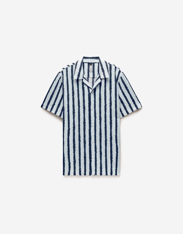 Calibre - Ink Stripe Shirt White Navy