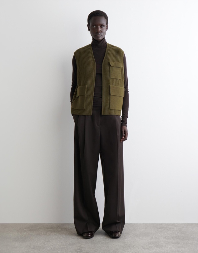 COS - Ribbed Merino Wool Utility Vest