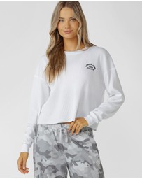 Lorna Jane - Lotus Waffle Long Sleeve Top