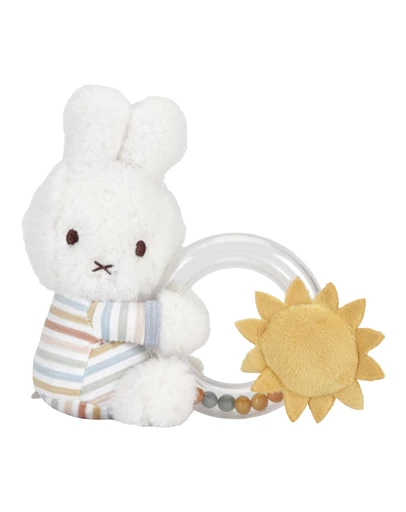 Miffy - Ring Rattle: Vintage Stripes