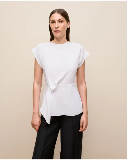Trenery - Twist Front Top in White