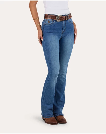 Ringers Western - Penny Rodeo Womens High Rise Bootleg Jean