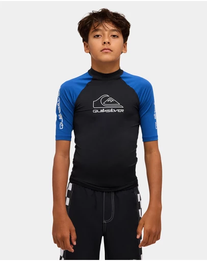 Quiksilver - Boys 8 to 16 On Tour Short Sleeve Rash Vest