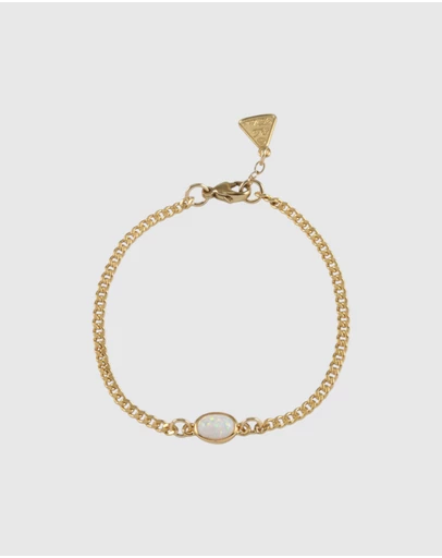 Von Treskow - Oval Czelline Opal Curb Bracelet