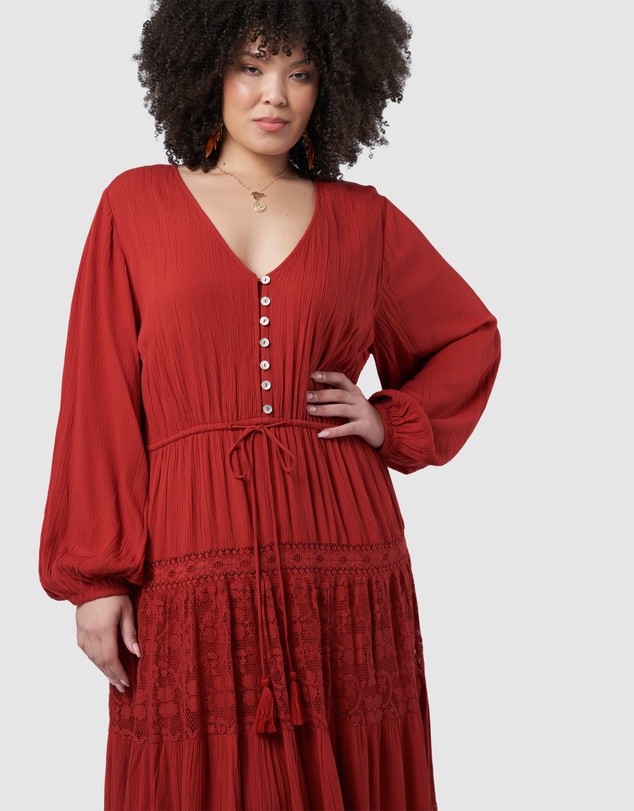 The Poetic Gypsy - Free Lace Maxi Dress